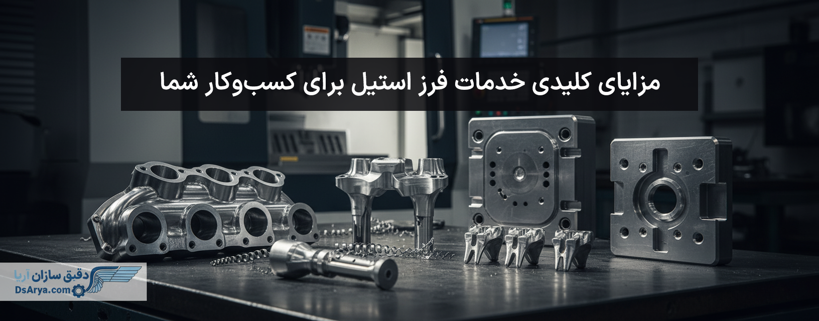 خدمات فرز CNC استیل