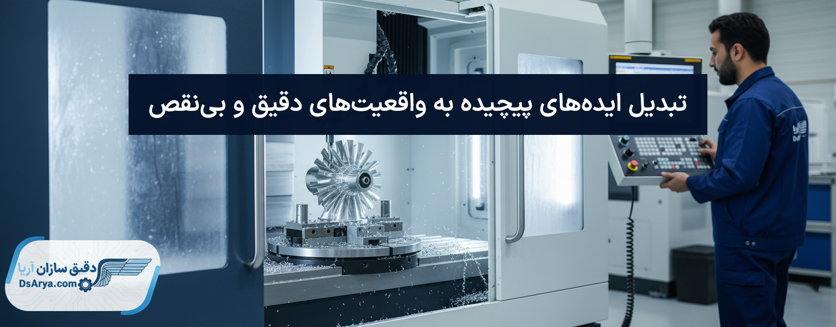 خدمات فرزکاری پنج محور